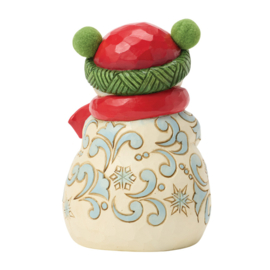 Snowman with Pom-Pom Hat H14cm Jim Shore 6019281 PREORDER