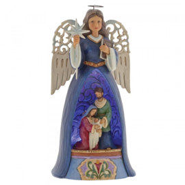 Savior For All met Verlichting  * 26cm Jim Shore Engel uit 2017  4060271  Nativity Angel retired