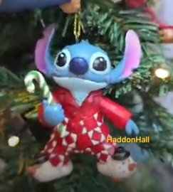 Stitch in Christmas Pjs Ornament H10cm Jim Shore 6017543