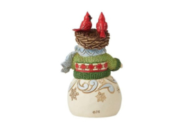 Snowman With Nest Mini Figurine H9cm Jim Shore 6012957 * Retired
