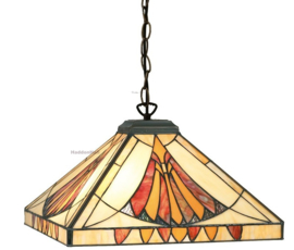 CT10273 * Hanglamp Tiffany 36x36cm Art Deco Sun