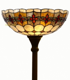 5416 * Vloerlamp H180cm met Tiffany kap Ø40cm Victoria
