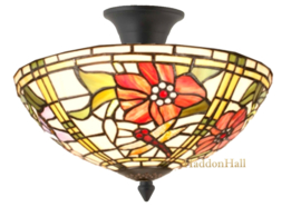 6262 Plafondlamp Tiffany Ø30cm Dragonfly Garden