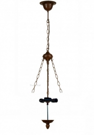 8842 * Ophanging 3 Ketting voor hanglamp omhoog schijnend 3x E27
