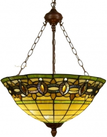 5804 8842 Hanglamp Tiffany Ø51cm  Olive laatste exemplaren