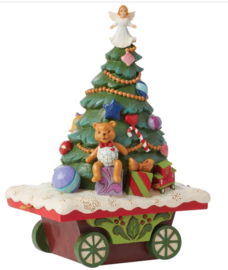 Train Car Christmas Nr. 5 Christmas Tree H15cm Jim Shore 6013946  *