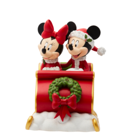 Mickey & Minnie Sleigh Ride H16cm Disney Showcase 6015327 *