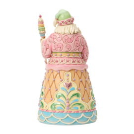 Sweets Pastel Santa with Macaron Staff H26cm Jim Shore 6018891 PREORDER