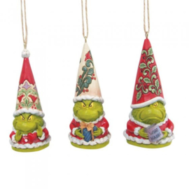 Grinch Gnome - Set van 3 Hanging ornament - Jim Shore  6009537