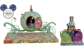 CINDERELLA Carriage , Lady Tremaine, Anastasia & Drizella , retired , both signed by Jim Shore *