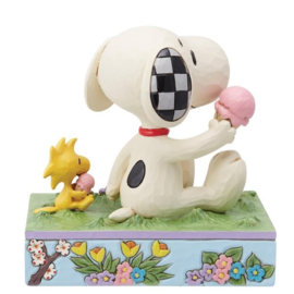 Snoopy & Woodstock Eating Ice H13cm Jim Shore 6014349, op voorraad