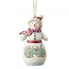 Snowman Winter Wonderland & Snowman with Cardinal -  2 Jim Shore ornaments retired *