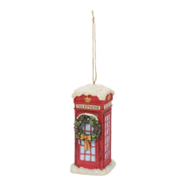 Christmas Phone Box Ornament H13cm Jim Shore 6011678
