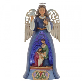 Savior For All met Verlichting  * 26cm Jim Shore Engel uit 2017  4060271  Nativity Angel retired