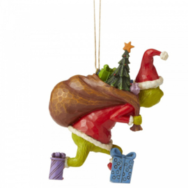 Grinch Tiptoeing Ornament H11cm Jim Shore 6006572 Retired
