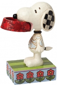 SNOOPY "More Food Please" H12,5cm Jim Shore 4049411 , retired, uitverkocht