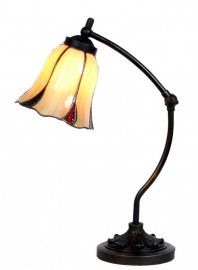 5130 Bureaulamp met Tiffany kap Ø16cm Desertwave
