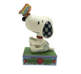 "The Perfect Landing" Snoopy with Butterfly H11cm Jim Shore 6016264