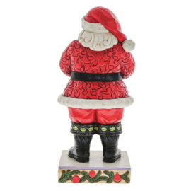 Santa with Robin H 25cm Jim Shore  European Exclusive A31105 retired, laatste exemplaren