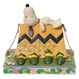Snoopy & Woodstock Camping Peanuts  H15cm Jim Shore 6011952, retired
