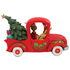 Grinch in Red Truck B21cm Jim Shore 6010775, retired , laatste exemplaren