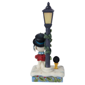 Snoopy Carolling  met Verlichting * H21cm Jim Shore 6015032 op voorraad