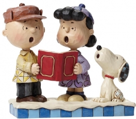 SNOOPY, CHARLIE & LUCY Peanuts  Peace On Earth *  H13cm Jim Shore 4045883, retired uit 2015.