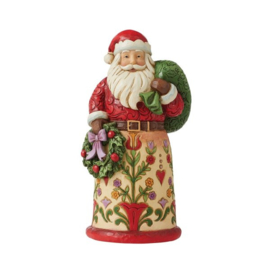Santa with Sack adn Wreath H20cm Jim Shore 6010823