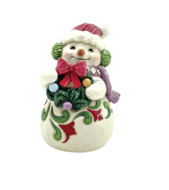 Snowman Mini with Earmuffs * H9cm Jim Shore 6015463