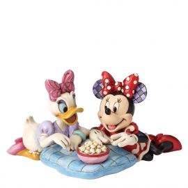 DAISY & MINNIE Girl's Night H10cm Jim Shore 4054282 Disney Traditions retired beeld uit 2016