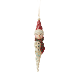 Winter Wonderland Snowman Icicle Ornament H14cm Jim Shore 6006609 * Retired