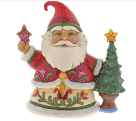 Santa with Tree Pint Sized H13cm Jim Shore 4058804 * Retired