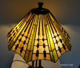 7858 * Tafellamp Tiffany H75cm Ø50cm Plissé