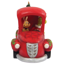 Grinch in Red Truck B21cm Jim Shore 6010775, retired , laatste exemplaren