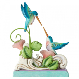 Hummingbirds "Friendship is Life's Nectar" H17cm JIm Shore 6003999 retired, laatste exemplaren *