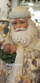 Woodland Santa with Baby Jesus   17 cm Jim Shore 4053687 retired , uitverkocht