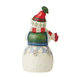 Cozy Snowman H21cm Jim Shore 6011166 retired *