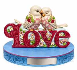 Love Birds "Tweethearts" H12,5cm  + BASE COLOR 22cmJim Shore 6018059