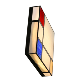 Wandlamp - Plafonniere Tiffany 30x30cm Mondriaan
