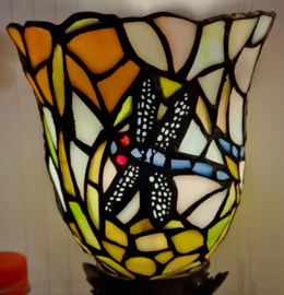 9920  Hanglamp Ø80cm Lovely met 3 Tiffany kappen Ø12cm Libelle