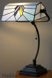 5900 *Bureaulamp Bankierslamp H50cm met Tiffany kap Astoria Brown