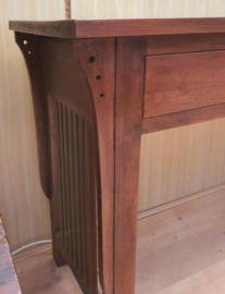 Sidetable Arts & Crafts B150cm Massief Teakhout