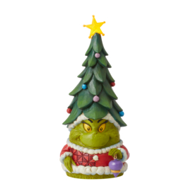 Grinch Gnome With illuminated Tree H22cm Jim Shore 6012703