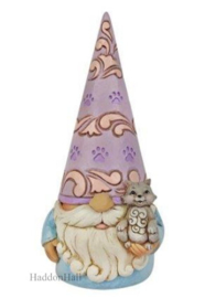 Gnome with Cat H14cm - Jim Shore 6010290 *