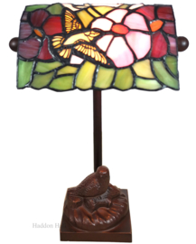 6008 Bureaulamp H33cm Tiffany Vogels