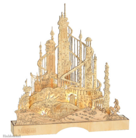 Illuminted Castle - Set van 4 - Belle , Cinderella, Aurora & Ariel AANBIEDING *