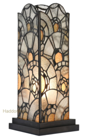 8167 * Tafellamp Tiffany H32,5cm "Shine a Light" Windlicht model