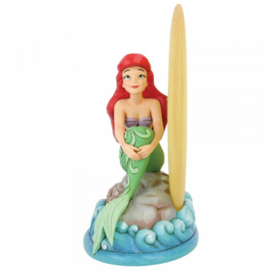 Ariel Sitting on Rock by Moon H 19cm  met verlichting retired *