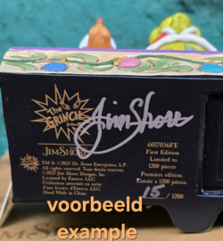 Grinch LED Storybook H 16cm Jim Shore 6017056FE , gesigneerd en genummerd