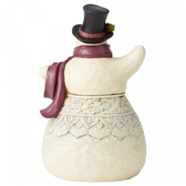 Victorian Snowman H15cm "Frosty Formailty" Jim Shore 6004184 retired , laatste exemplaar *